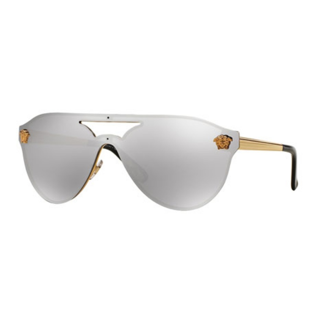 Versace VE 2161 Aviator Shield Medusa Sunglasses